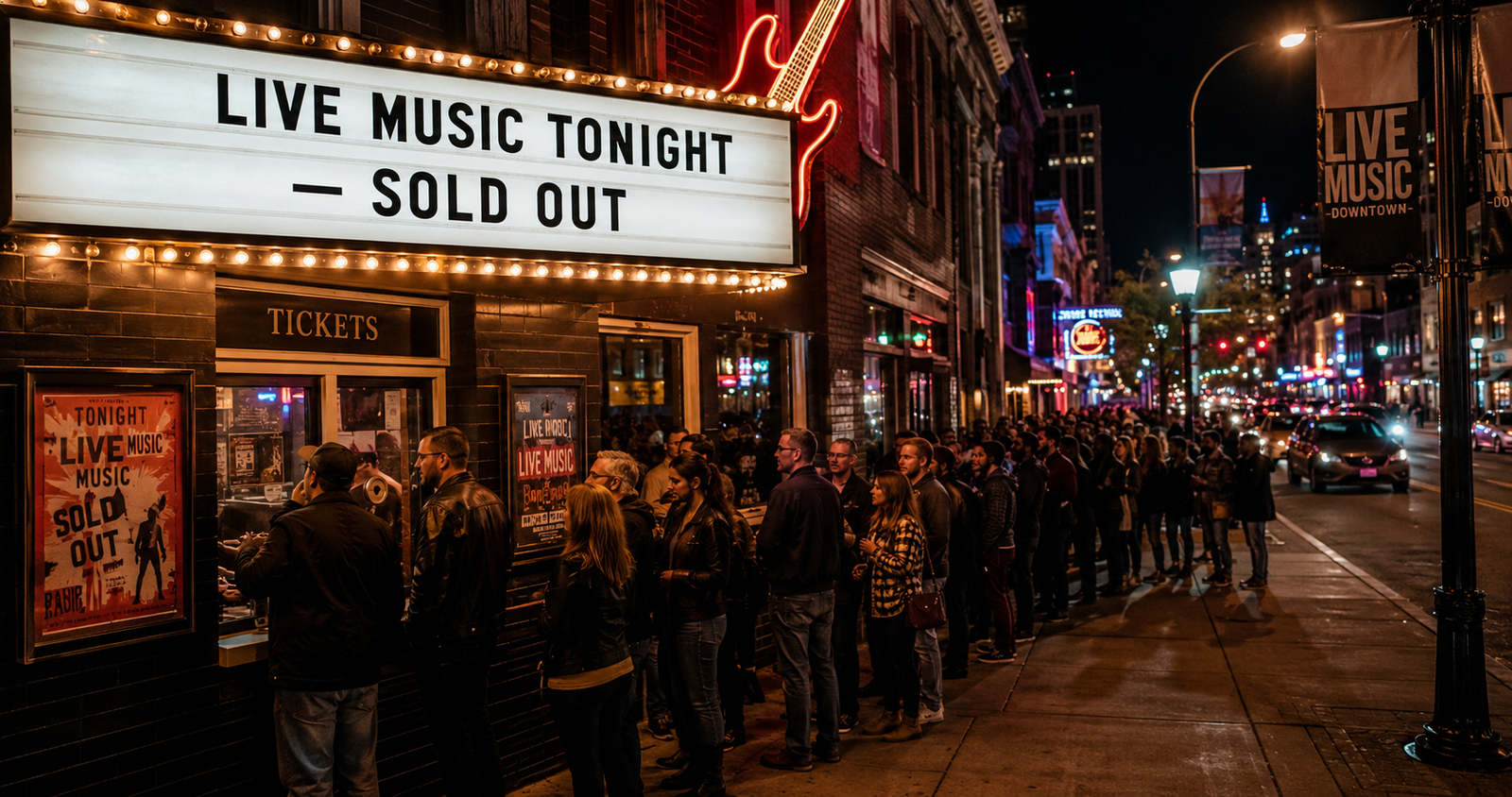 hero image of a live venue that is sold out